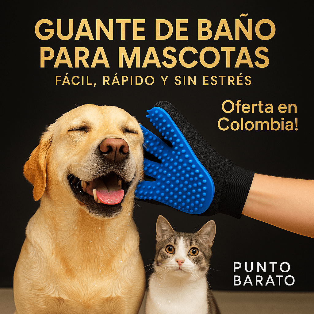 🧤🚿 Guante Ducha para Mascotas 🐶🐱 - Golden Group Enterprise