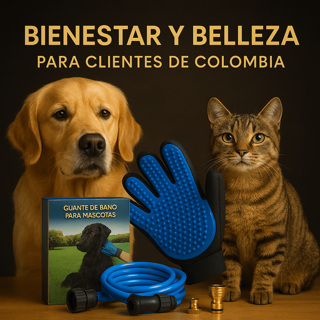 🧤🚿 Guante Ducha para Mascotas 🐶🐱 - Golden Group Enterprise