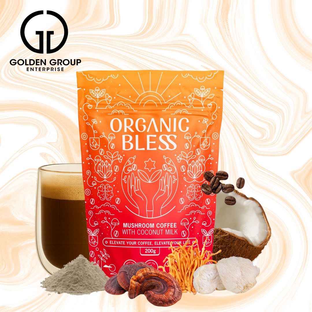 ORGANIC BLESS - CAFE DE HONGOS INSTANTANEO - Golden Group Enterprise