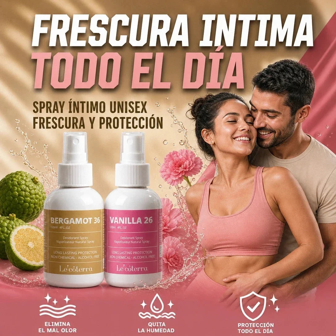 Spray íntimo unisex Le'côterra: frescura y protección para hombres y mujeres