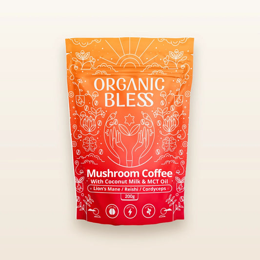 Organic Bless sobre fondo claro