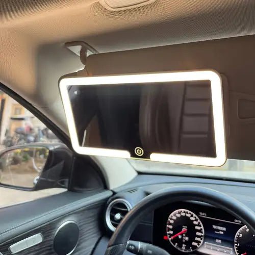 💡 Espejo LED de Maquillaje para Carro – Recargable & de Lujo 💄🚗 - Golden Group Enterprise