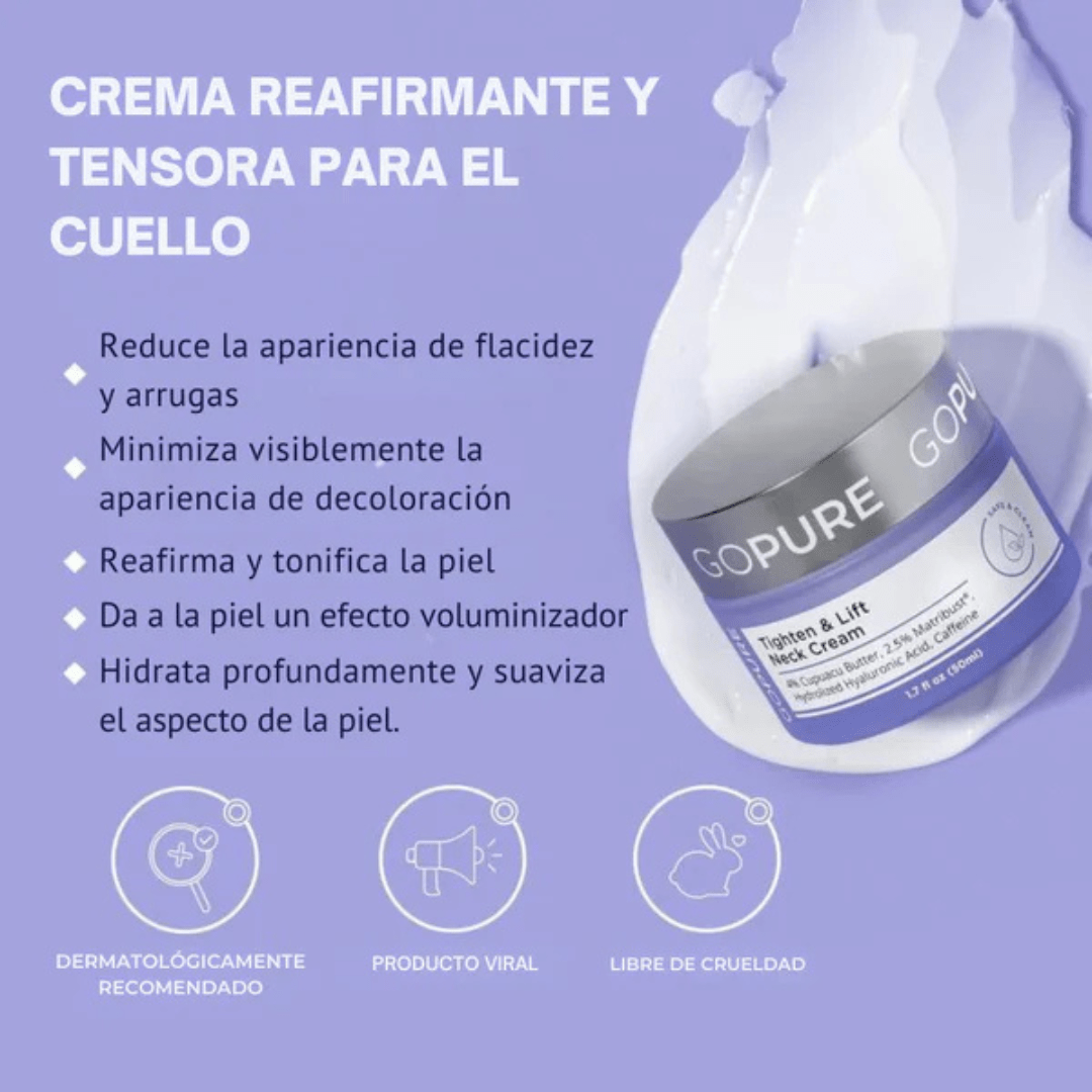 💎 GoPure® Reafirmante de Cuello - Golden Group Enterprise