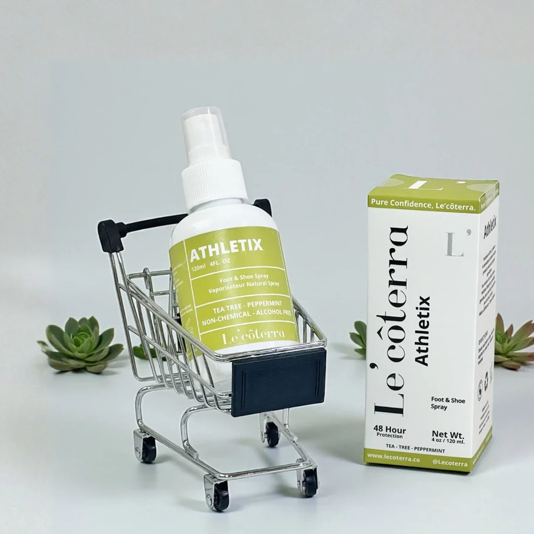 Athletix de Le'côterra de 120 ml con árbol de té y menta, para pies, calzado y objetos