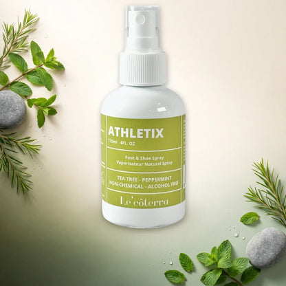 Athletix de Le'côterra de 120 ml con árbol de té y menta, para pies, calzado y objetos