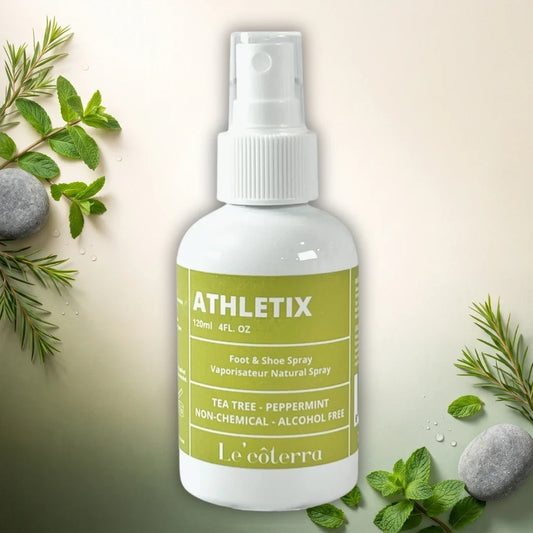 Athletix de Le'côterra de 120 ml con árbol de té y menta, para pies, calzado y objetos