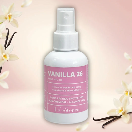Vanilla 26 de Le'côterra de 120 ml, aroma vainilla dulce, base agua sin alcohol ni parabenos