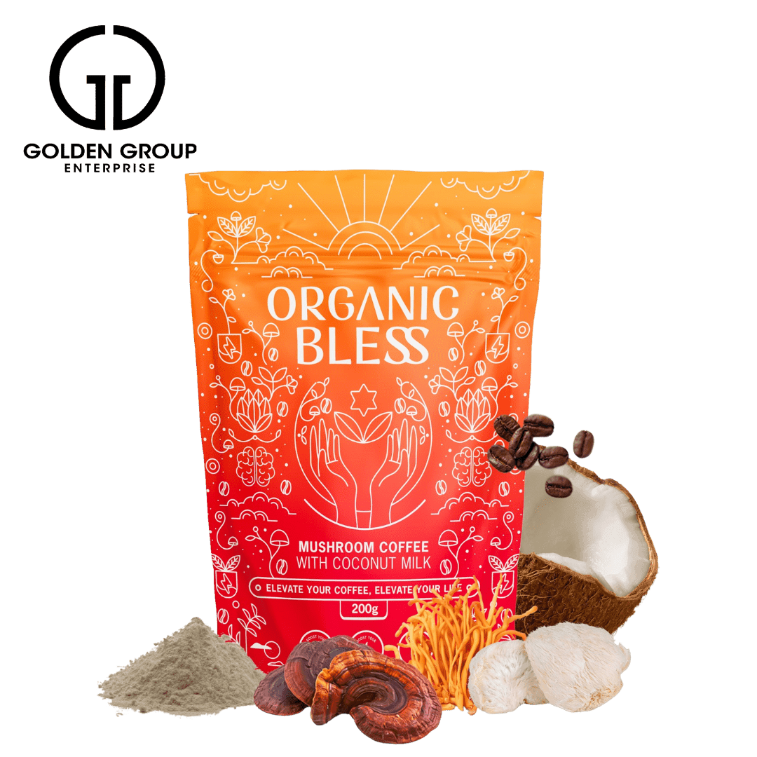 ORGANIC BLESS - CAFE DE HONGOS INSTANTANEO - Golden Group Enterprise