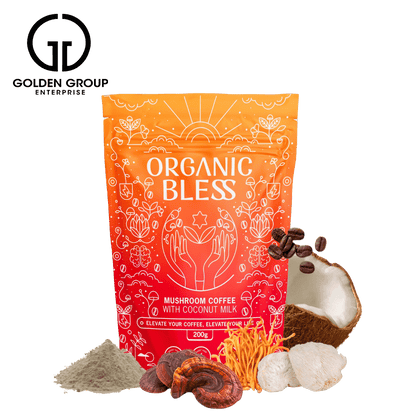 ORGANIC BLESS - CAFE DE HONGOS INSTANTANEO - Golden Group Enterprise