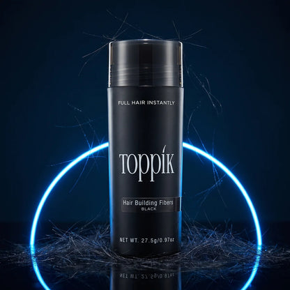 Full Kit Toppik | Fibra + Atomizador + Fijador para Cobertura Total y Fijación Profesional